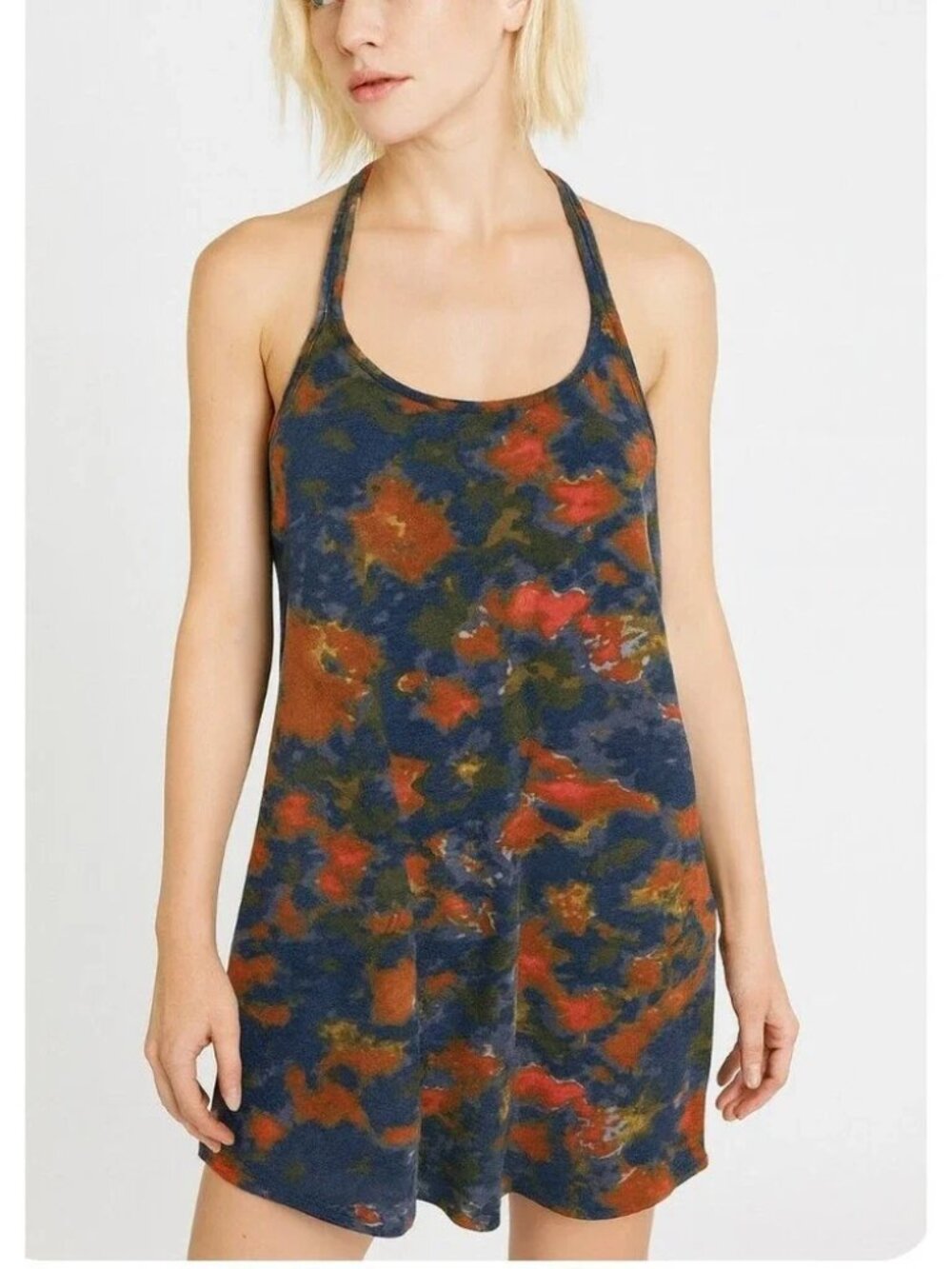 Venus Women's Tie-Dye Dress - Medium - sleeveless mini french terry pockets